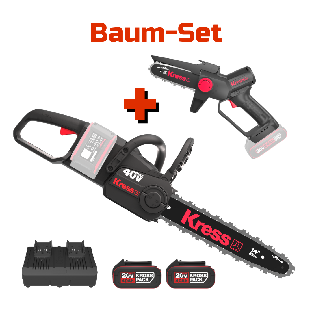 Baum-Set mit 2 Kettensägen