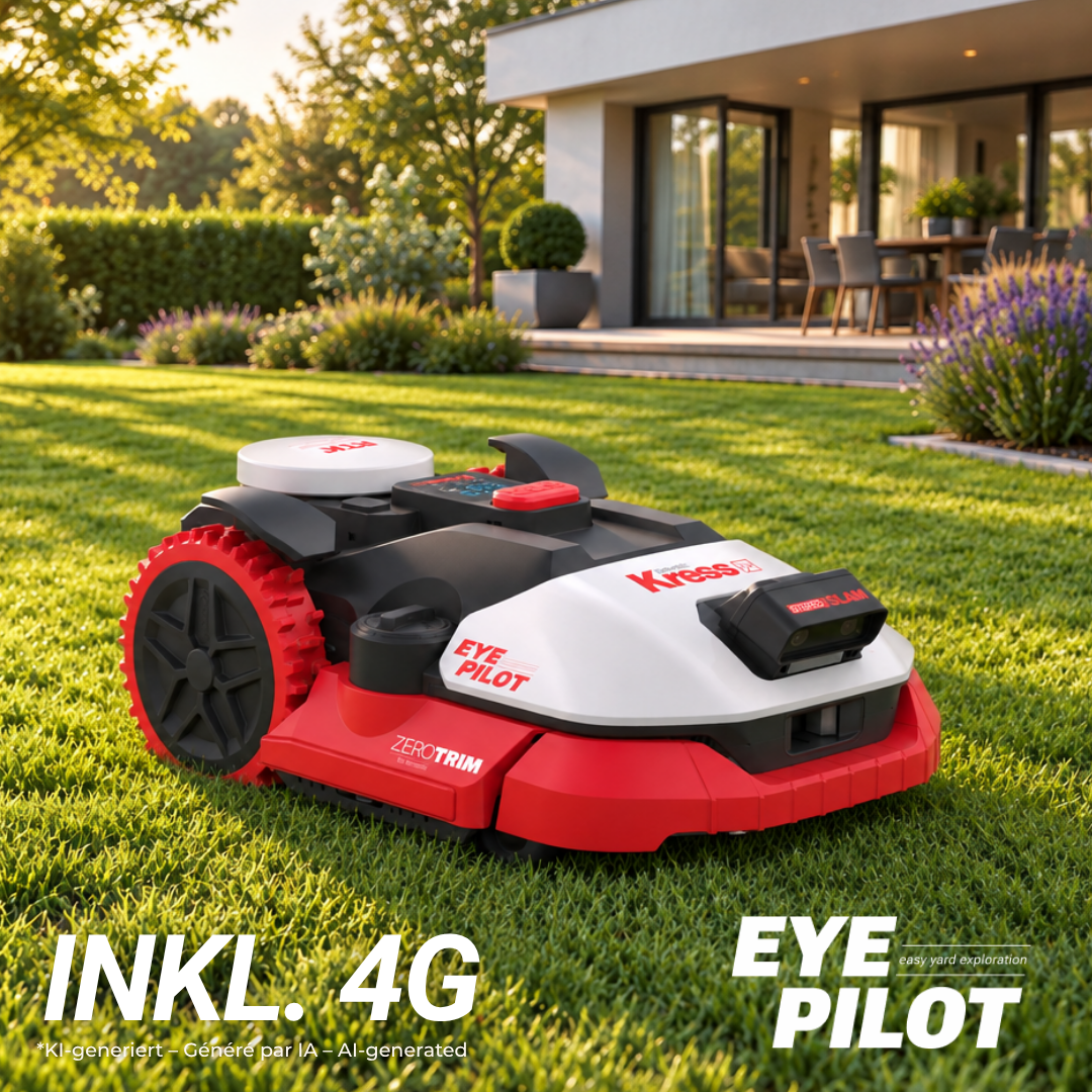 Kress EyePilot RTKⁿ 1.000 m² Mähroboter mit ZeroTrim