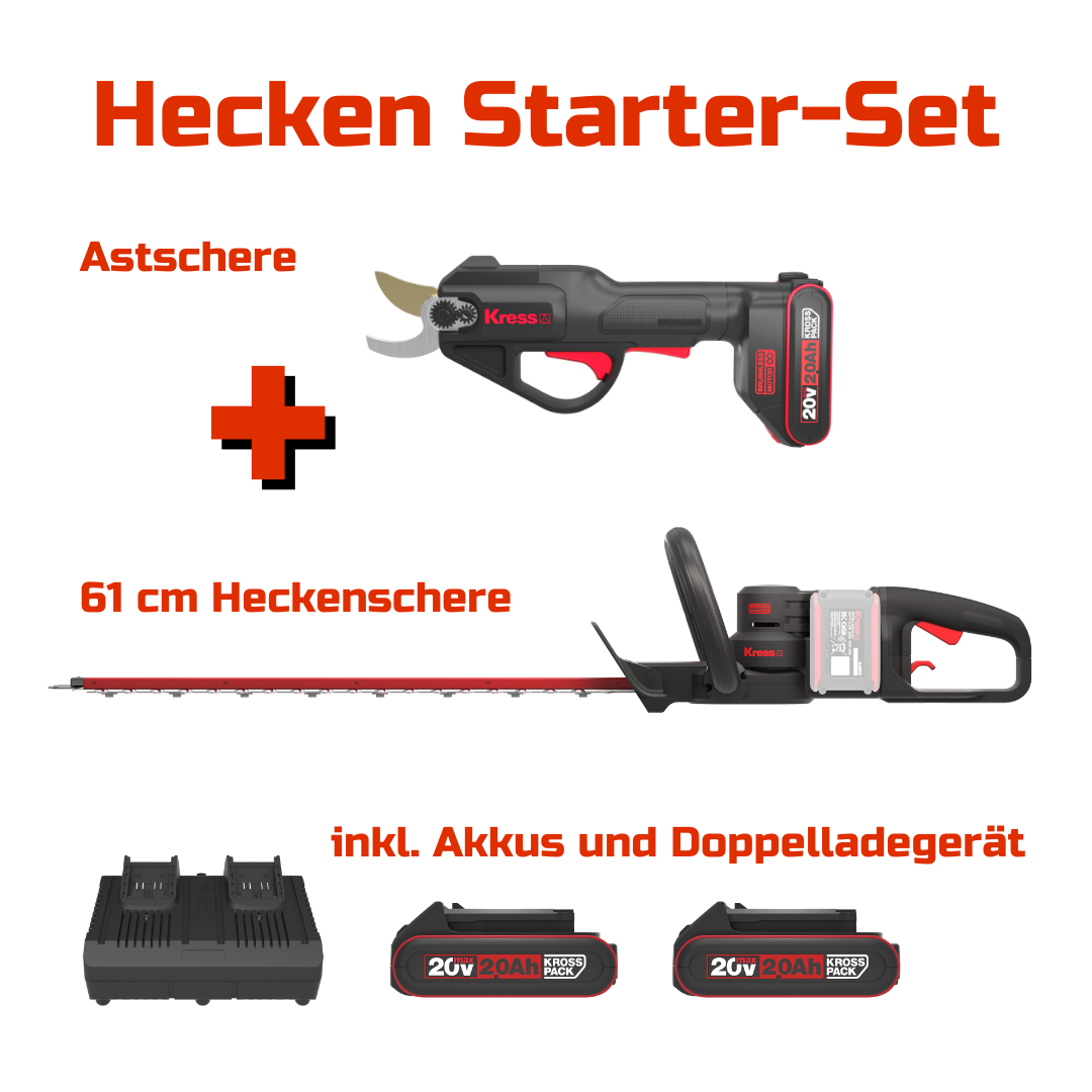 Hecken Starter-Set mit Heckenschere und Rebschere