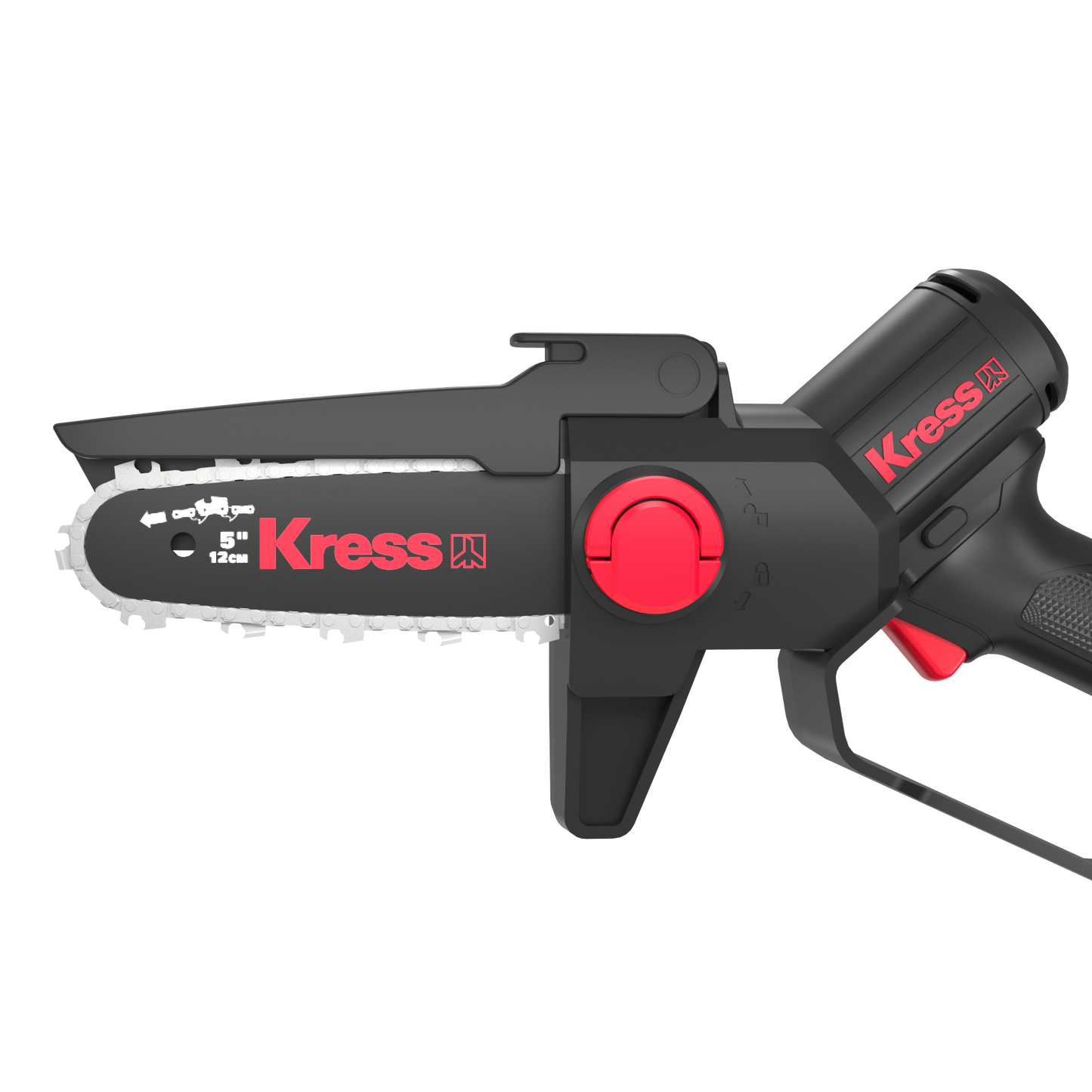 Kress 20 V 12 cm bürstenlose Einhand-Kettensäge