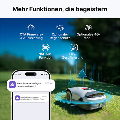 Anthbot Genie 600E kabelloser Mähroboter bis 900 m²