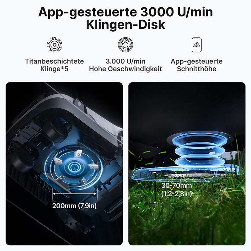 Anthbot Genie 600E kabelloser Mähroboter bis 900 m²