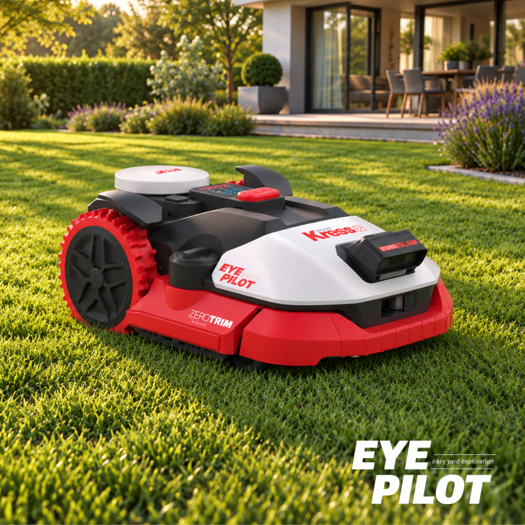 Kress EyePilot RTKⁿ 700 m² Mähroboter mit ZeroTrim