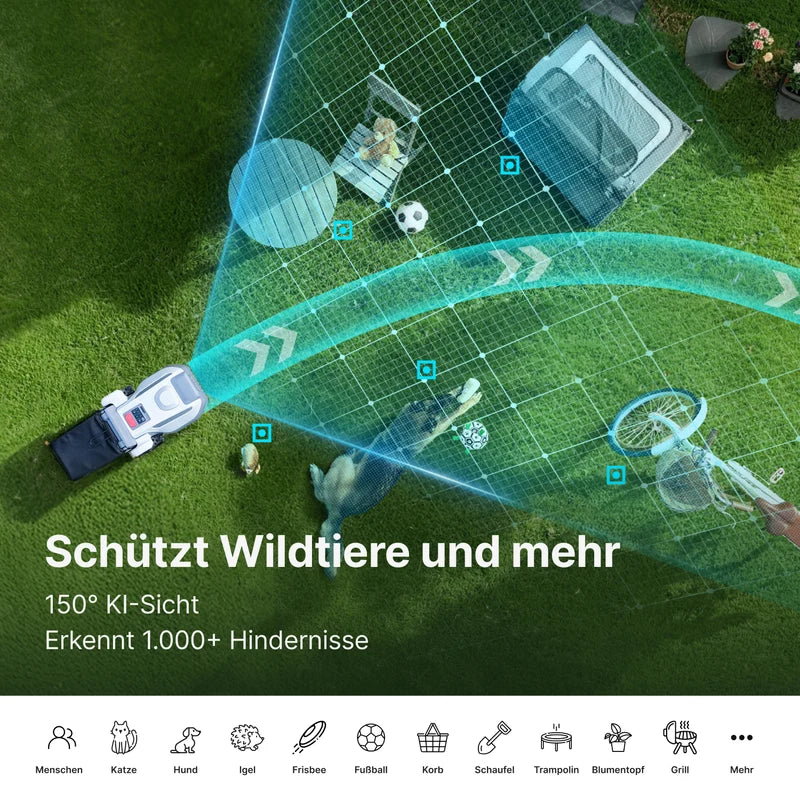 ANTHBOT N8 – kabelloser 4-in-1-Mähroboter mit Full-Band-RTK und Dual Vision