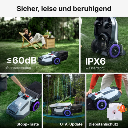 ANTHBOT N8 – kabelloser 4-in-1-Mähroboter mit Full-Band-RTK und Dual Vision