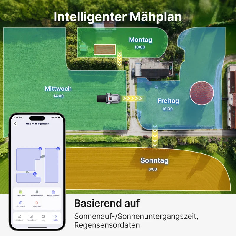 ANTHBOT N8 – kabelloser 4-in-1-Mähroboter mit Full-Band-RTK und Dual Vision